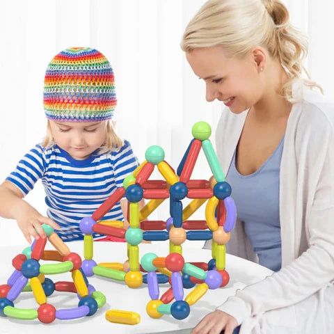 Barras Magnéticas - Juego Didáctico (42 Piezas)