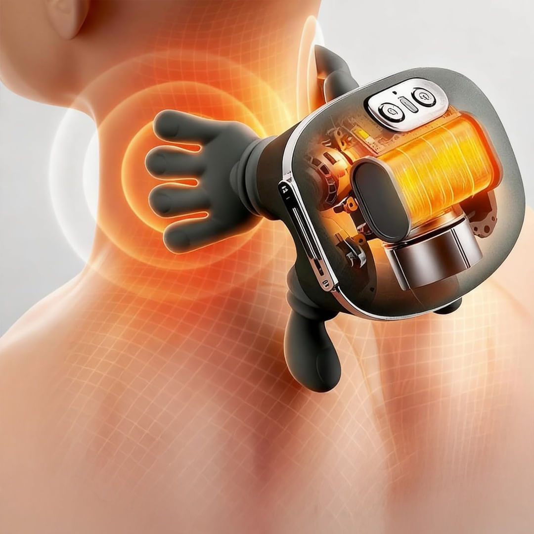 MASAJEADOR CERVICAL 4D HOMBROS Y CUELLO RECARGABLE