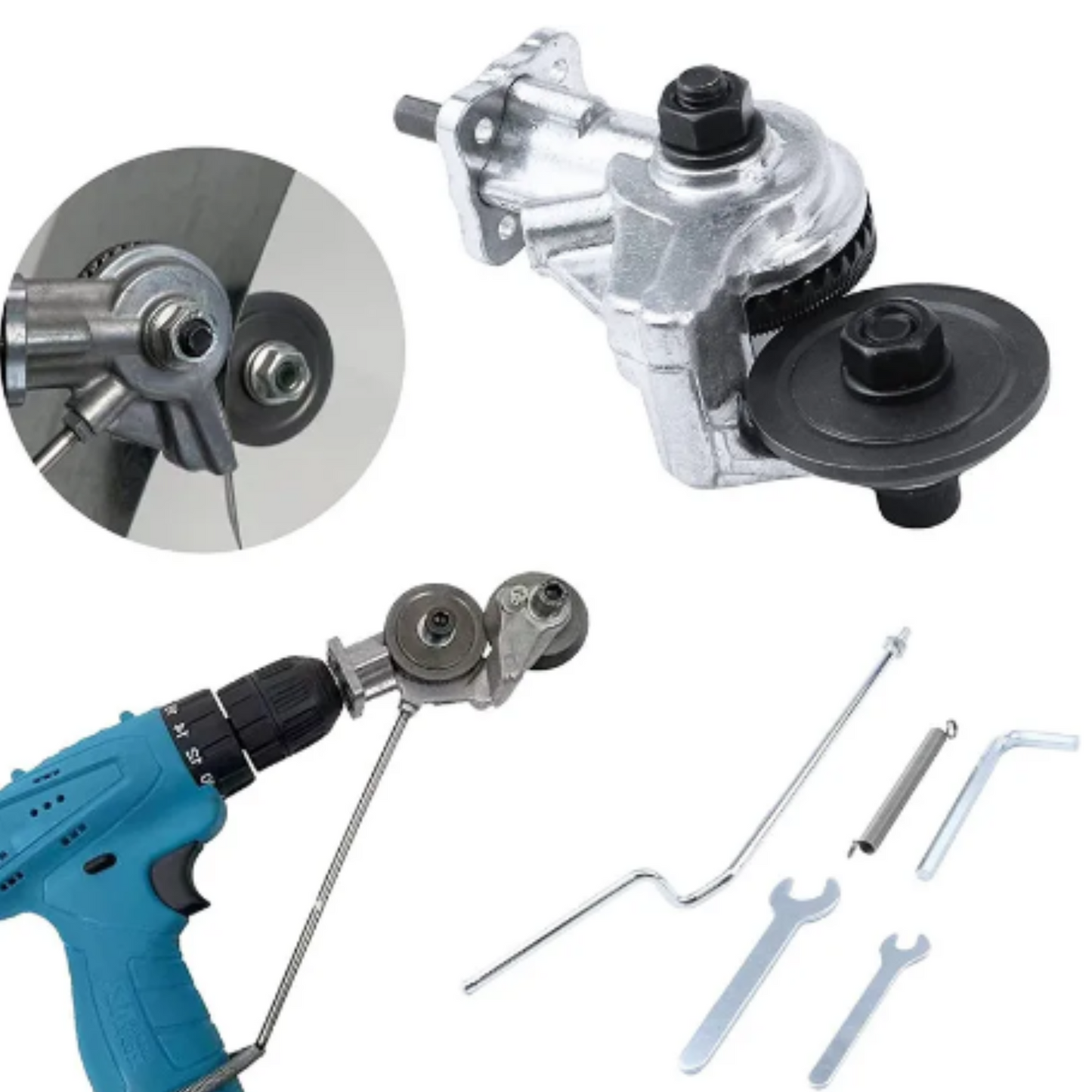Adaptadores para Taladro: Cortador de placas + Sierra Caladora