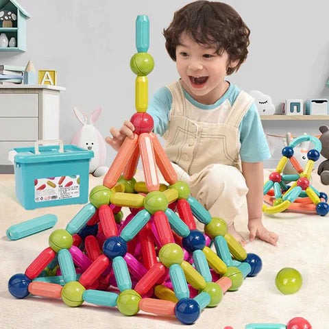 Barras Magnéticas - Juego Didáctico (42 Piezas)