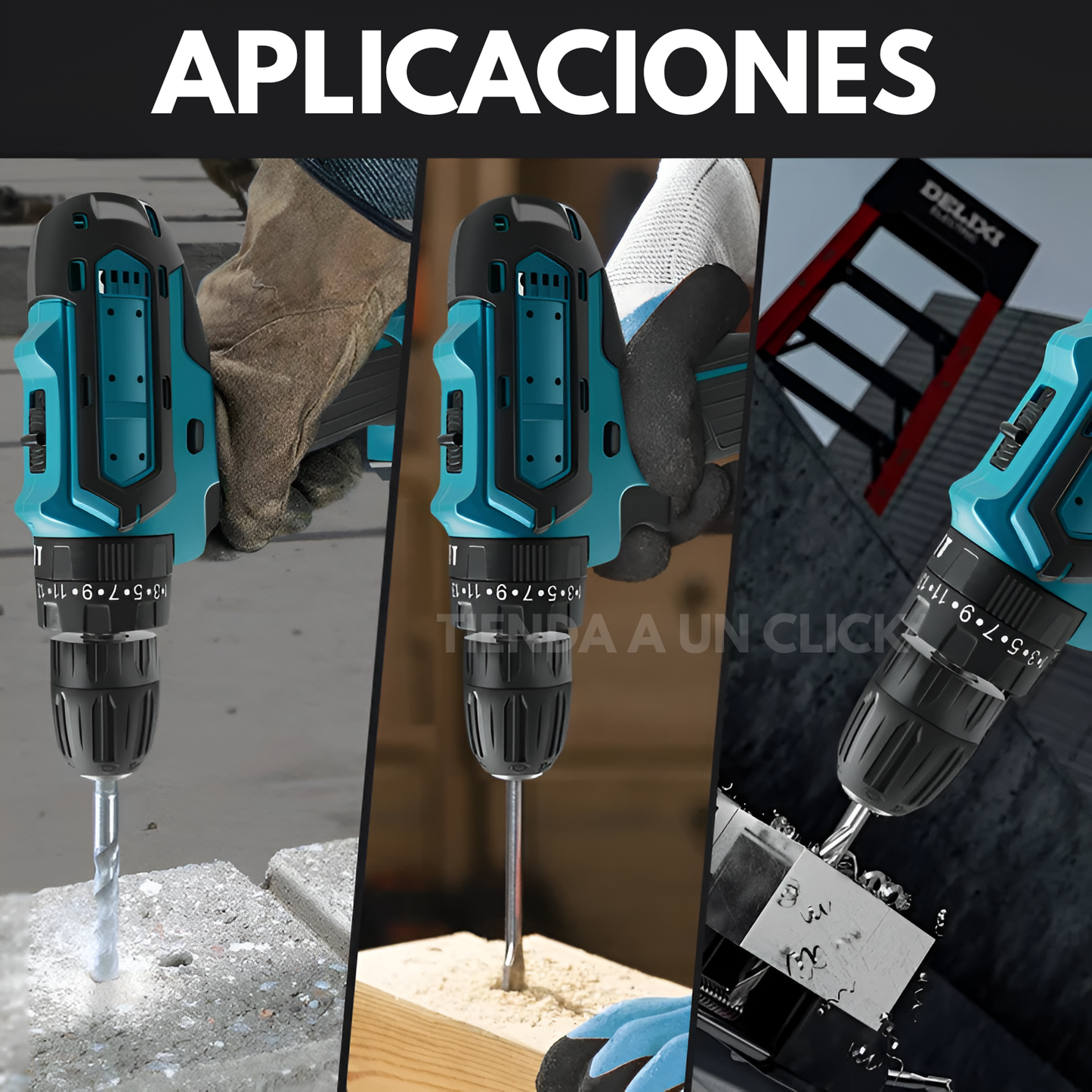 Taladro Inalámbrico TASBEL™ + 2 Baterías Litio 98V + Set Accesorios🎁