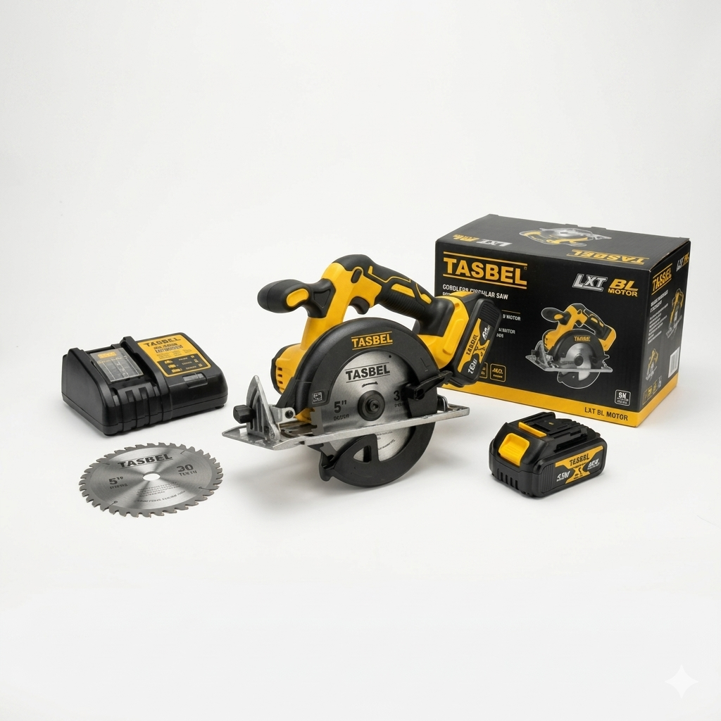 SIERRA CIRCULAR TASBEL™ + 2 BATERÍAS DE LITIO + 5 DISCOS DE REGALO 🎁