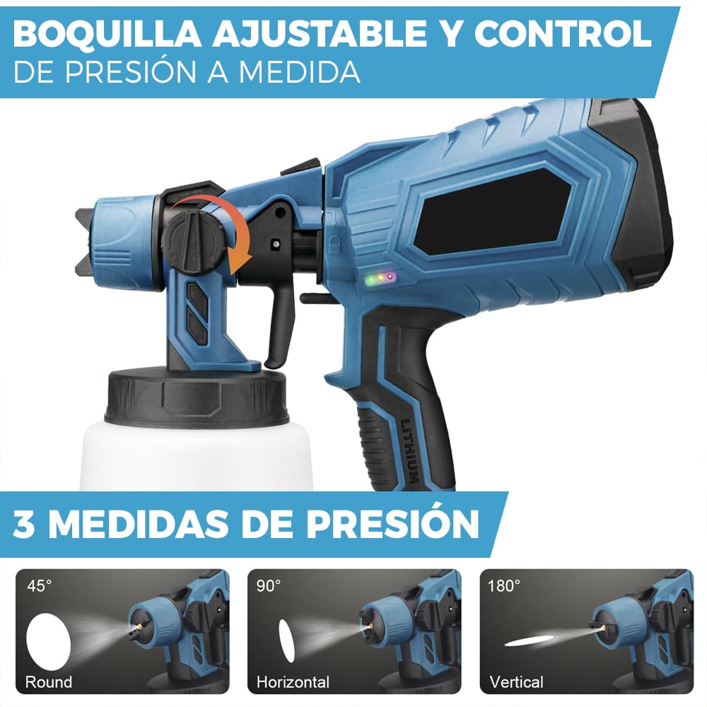 Pulverizador de Pintura Inalámbrico 48V + 2 Baterías Litio 48V🎁
