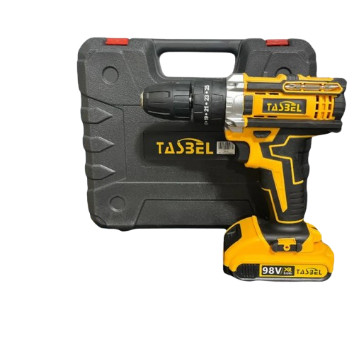 Taladro Inalámbrico TASBEL™ + 2 Baterías Litio 98V + 22 Accesorios