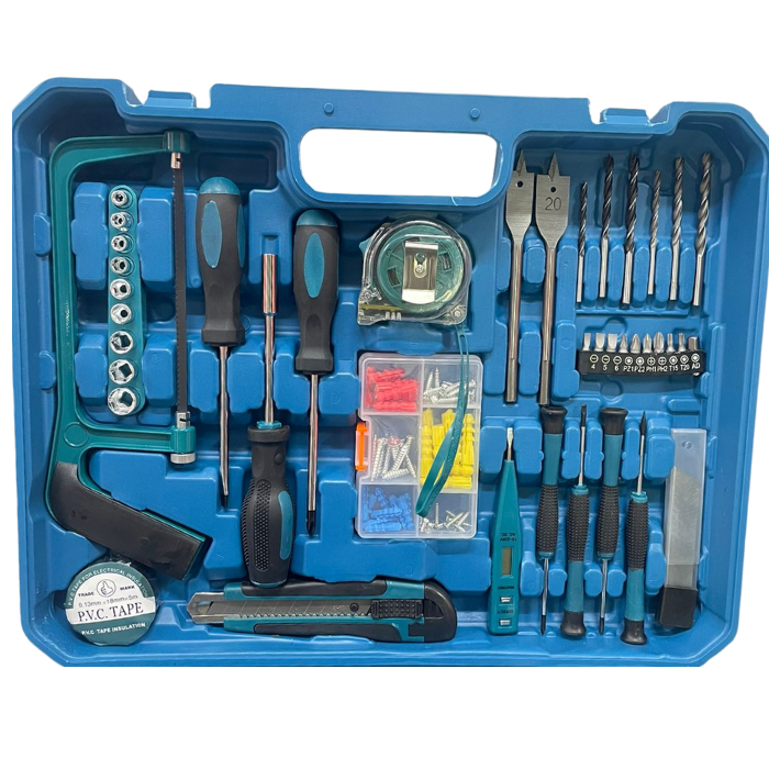 KIT Taladro Inalámbrico TASBEL™ + 2 Baterías Litio 98V + Set Herramientas