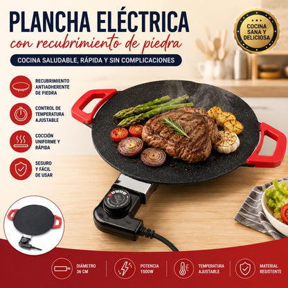 🔥Parrilla Eléctrica de 36 cm - Estilo Coreano
