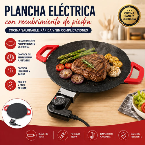 🔥Parrilla Eléctrica de 36 cm - Estilo Coreano