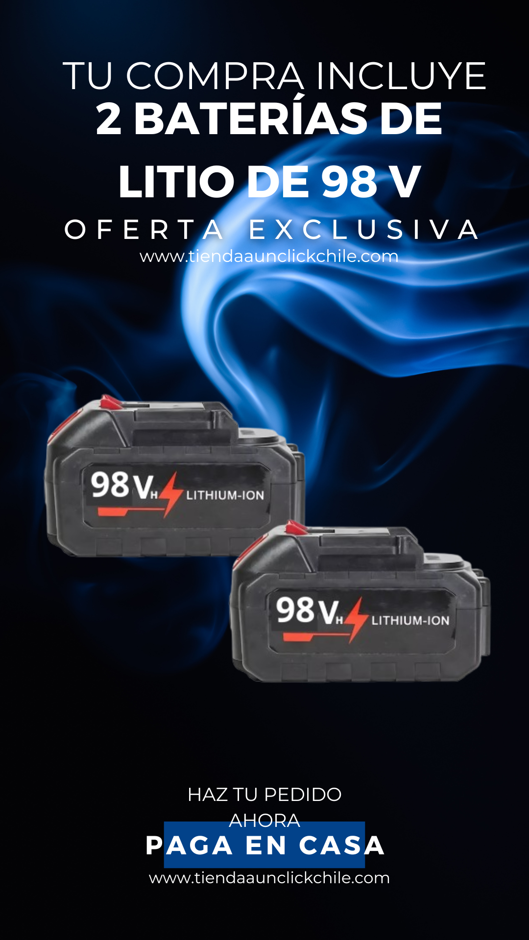 Cortadora Pasto Inalámbrica TASBEL™ +  2 Batería Litio 98V🎁