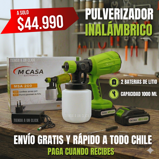 Pulverizador Inalámbrico MCASA™ 1000 ML + 2 Baterías de Litio