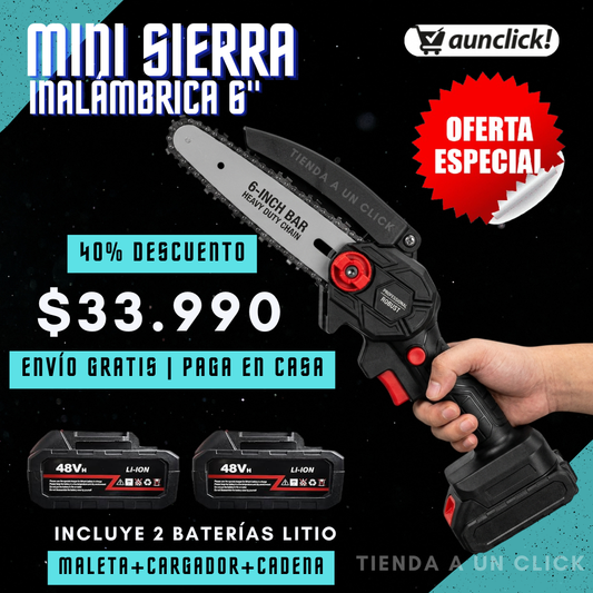 OFERTA MiniSierra Inalámbrica + 2 Baterías 48V