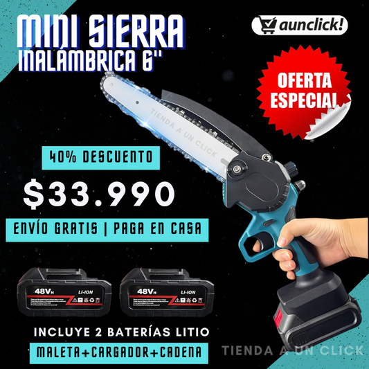 OFERTA MiniSierra Inalámbrica + 2 Baterías 48V
