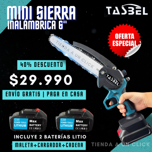 OFERTA Mini Sierra Inalámbrica + 2 Baterías 48V