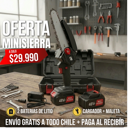 OFERTA Mini Sierra Inalámbrica + 2 Baterías 48V