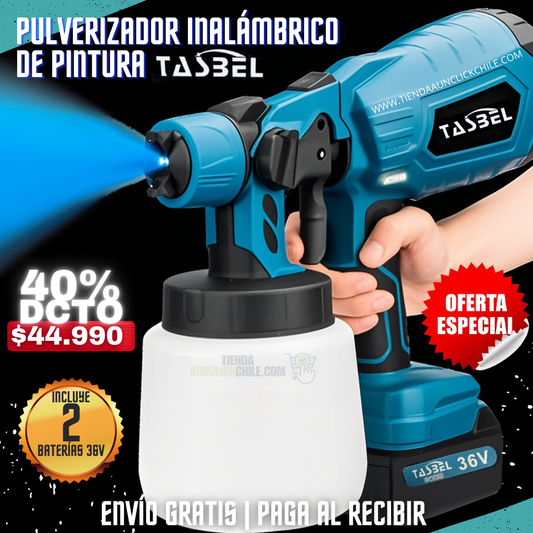 Pulverizador de Pintura Inalámbrico Tasbel™ + 2 Baterías de Litio 36V🎁