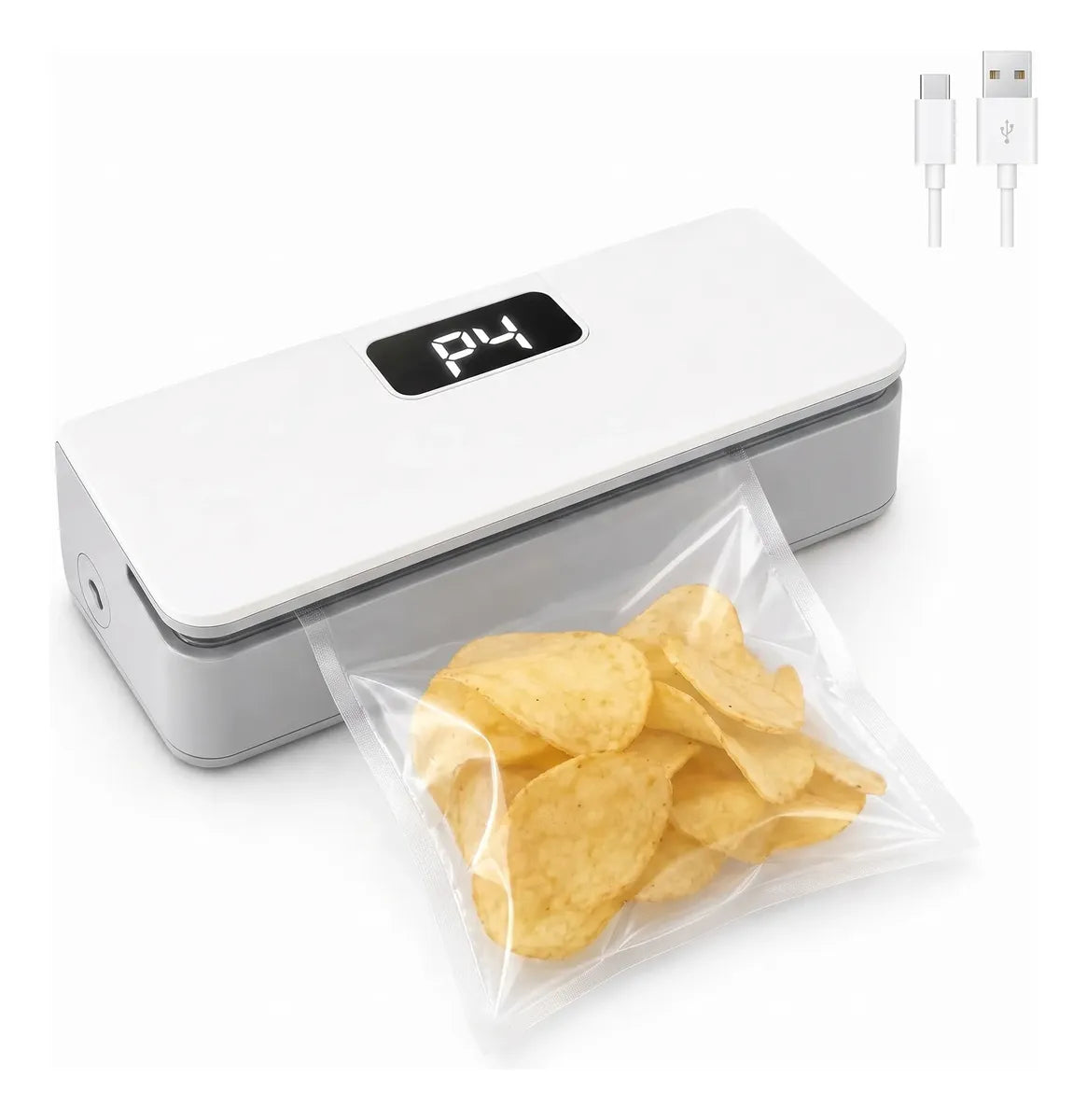 Mini Sellador Magnético con Cortador - 5 Niveles USB