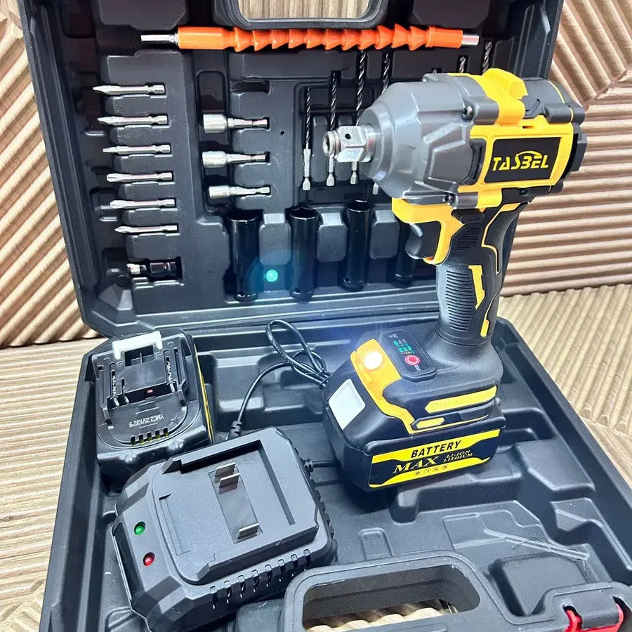 Llave de Impacto TASBEL™ + 2 Baterías de Litio + Set de Accesorios🎁