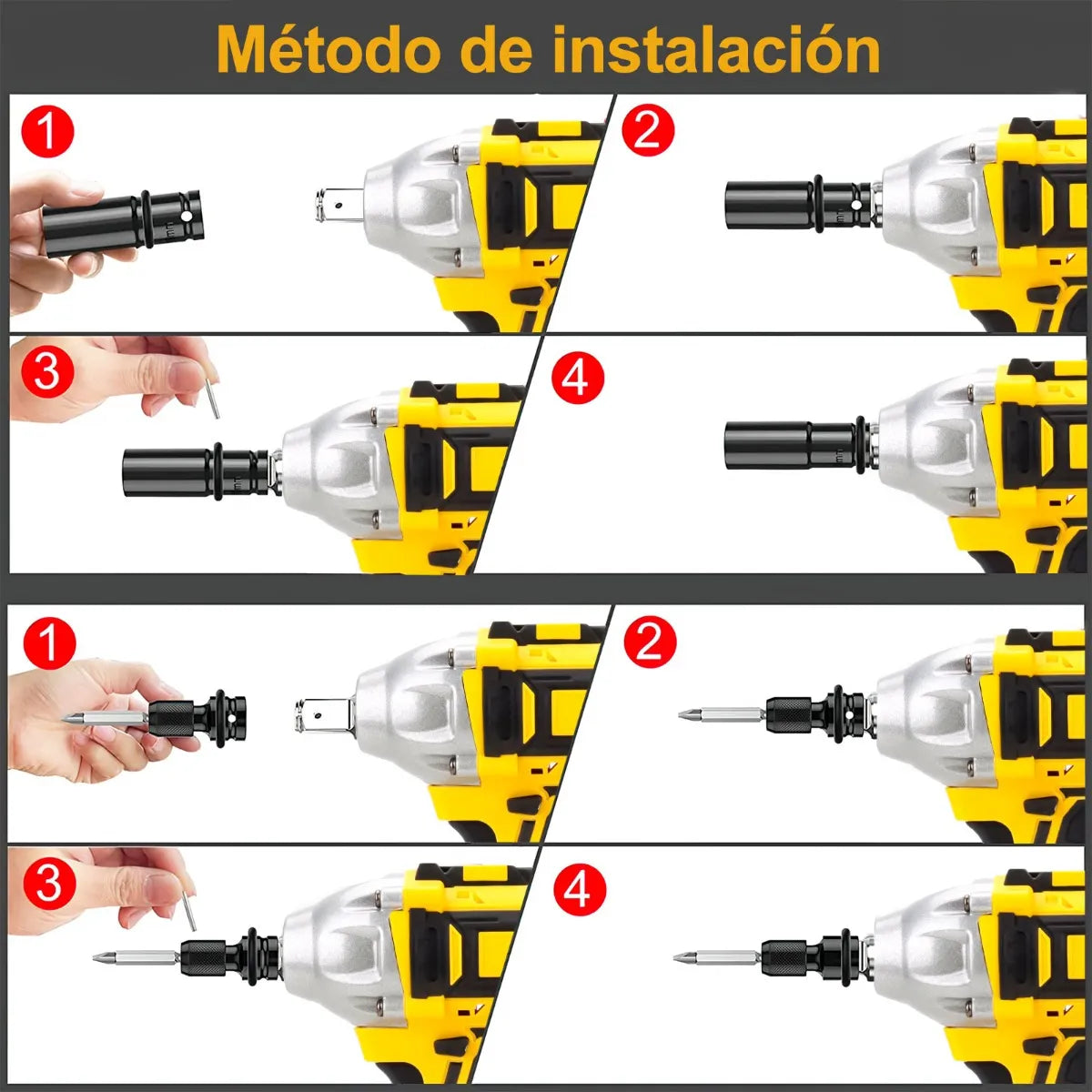 Llave de Impacto + 2 Bateria de 48V + Accesorios🎁