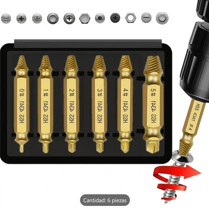🔥OFERTA Pack 6 Extractores de Tornillo y Pernos