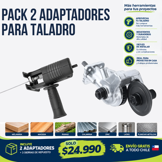 🔥OFERTA Pack 2 Adaptadores: Cortador de placas + Sierra Caladora