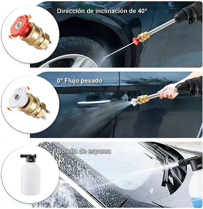 Hidrolavadora Inalámbrica + 2 Baterías de Litio Recargables