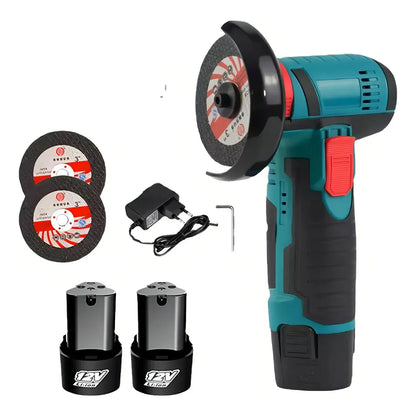 Mini Esmeril Inalámbrico 3" + 2 Baterías de Litio + 2 Discos