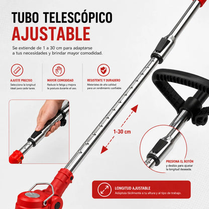 Cortadora de Césped Inalámbrica +  2 Batería Litio Recargables🎁